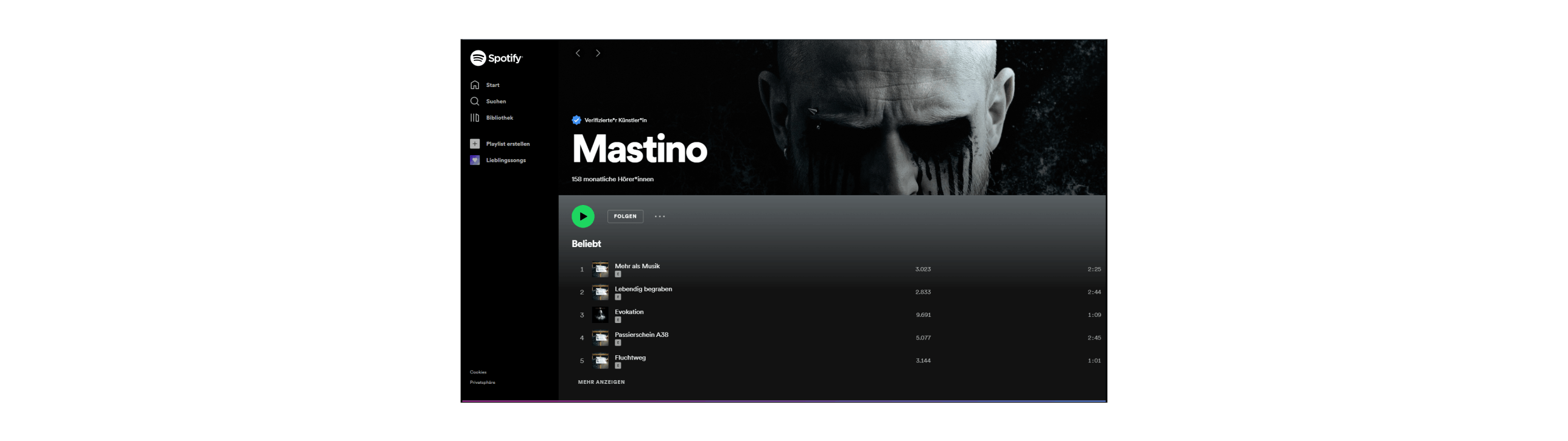 Mastino Spotify